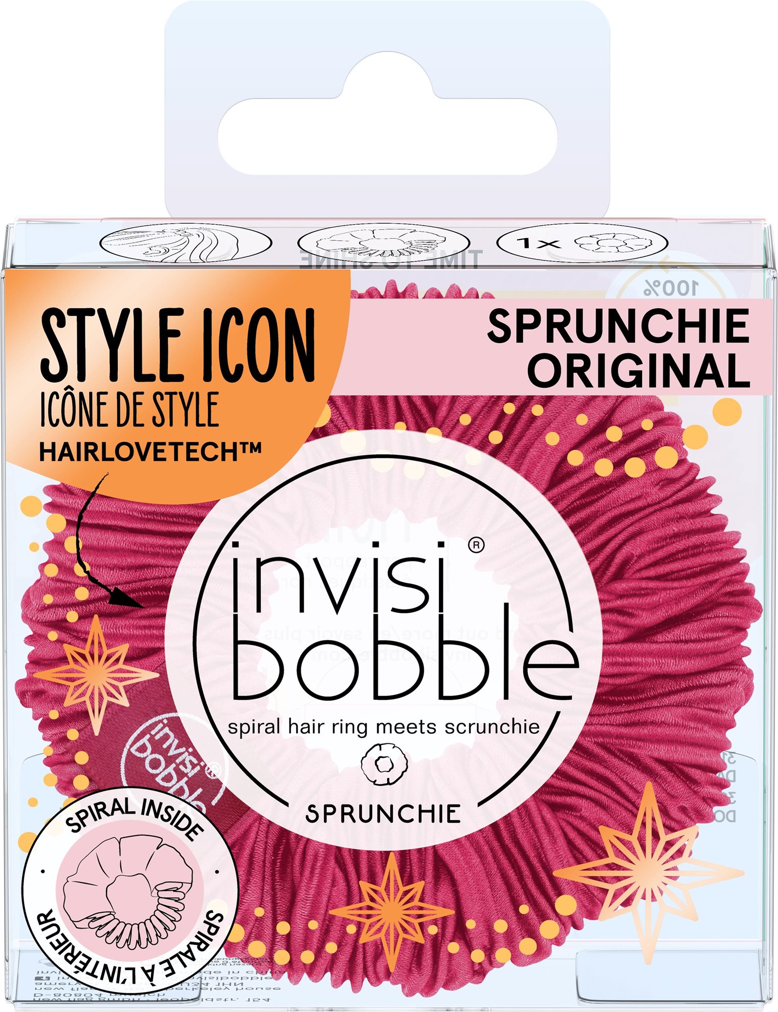 Hajgumi invisibobble® SPRUNCHIE Time to Shine Bring on the Night 2pc
