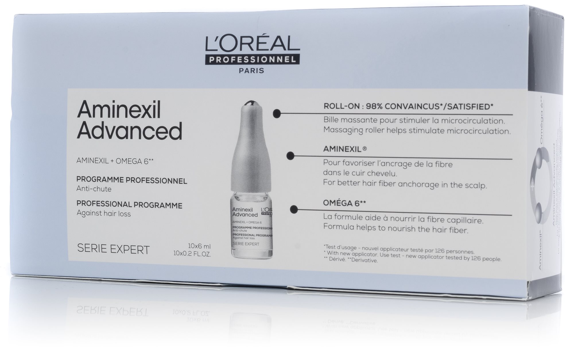 Hajszérum L'ORÉAL PROFESSIONNEL Serie Expert New Aminexil Advanced 10 × 6 ml