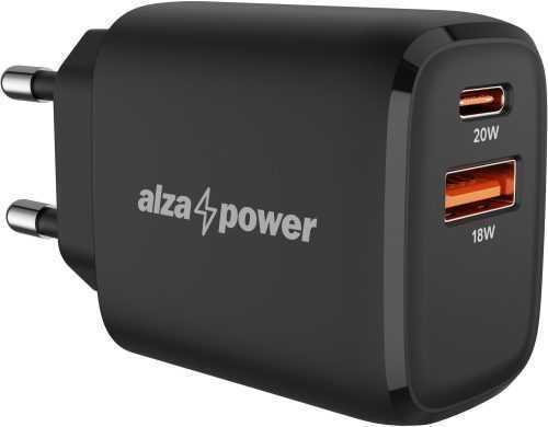 Hálózati adapter AlzaPower A100 Fast Charge 20W fekete