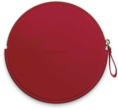Hordtáska Simplehuman Sensor Compact Zip Case cipzáras tok piros cipzárral az ST9004 kozmetikai zsebtükrökhöz
