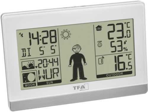 Időjárás állomás TFA 35.1159.02 WEATHER BOY - házi meteorológiai állomás időjárás-előrejelzéssel és babafigurával