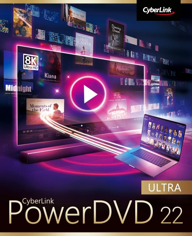 Irodai szoftver Cyberlink PowerDVD 22 Ultra (elektronikus licenc)