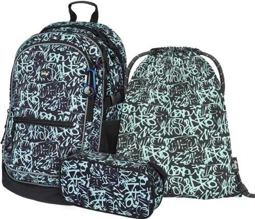 Iskolai felszerelés BAAGL 3. szett Core Graffito: hátizsák