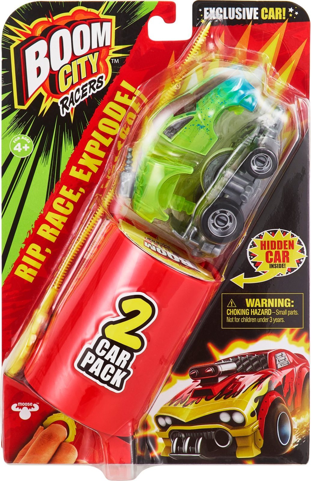 Játék autó Boom City Racers - Hot tamale! X kettős csomag