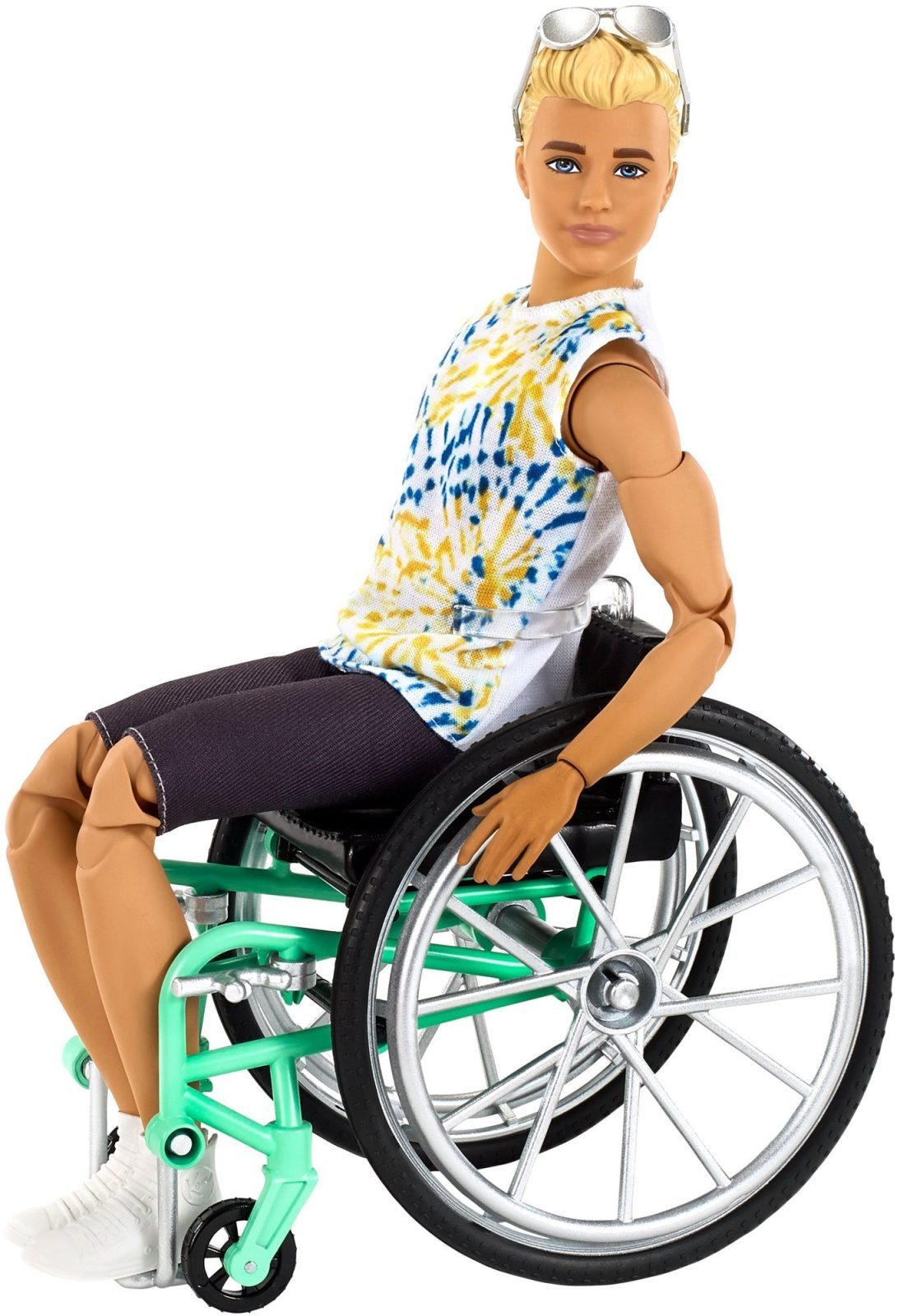 Játékbaba Barbie modell Ken kerekesszékben