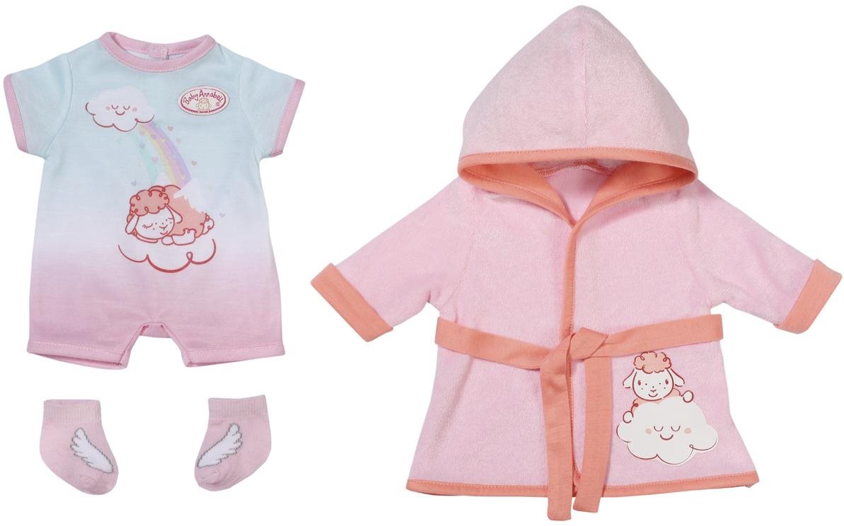 Játékbaba ruha Baby Annabell fürdőköpeny és pizsama