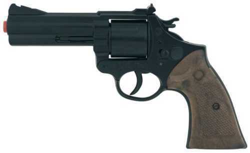 Játékfegyver Fekete és fémes színű revolver 12 db tölténnyel