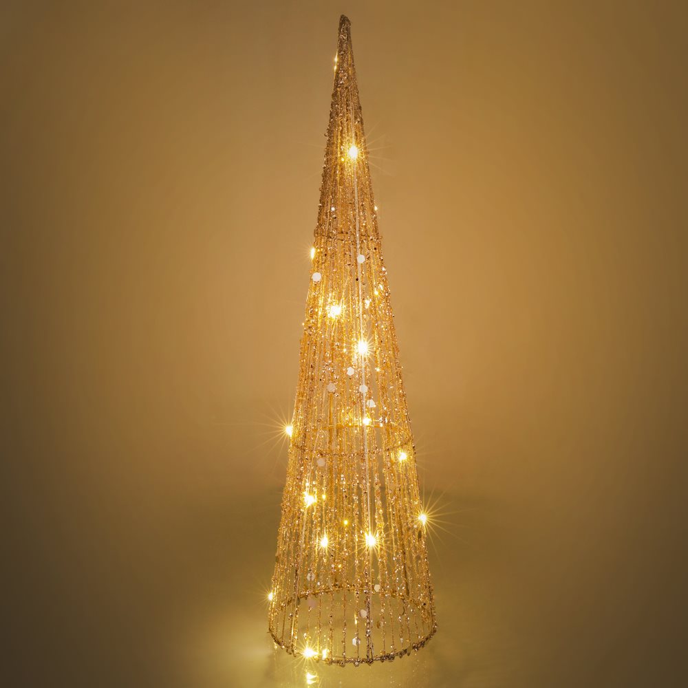 Karácsonyi világítás RETLUX RXL 329 csillogó kúp 15LED 50cm