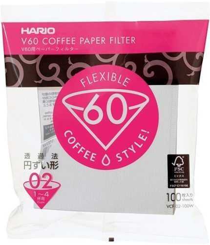 Kávéfilter Hario papírfilter V60-02 (VCF-02-100W)