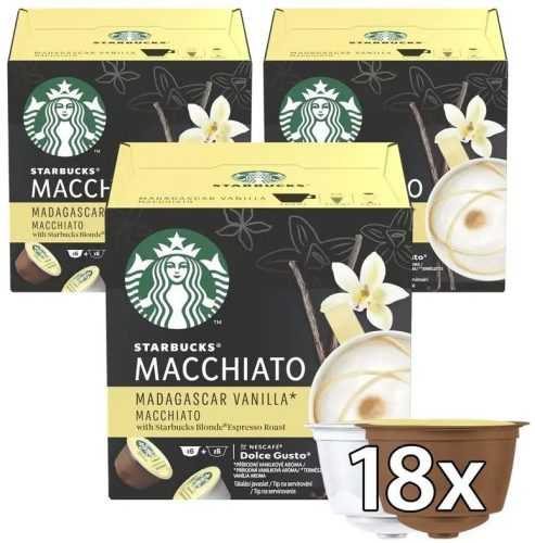 Kávékapszula STARBUCKS® Madagascar Vanilla Latte Macchiato by NESCAFE® DOLCE GUSTO® 36 db