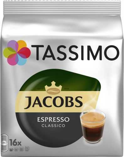 Kávékapszula TASSIMO Jacobs Espresso Kapszula 16 db