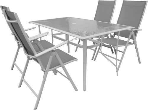 Kerti asztal La Proromance Garden Table G47 + 4 db Garden Folding Chair T17 Moka