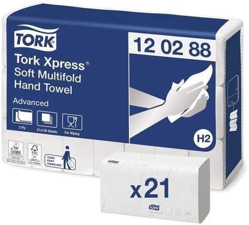 Kéztörlő papír TORK Xpress Soft Multifold H2