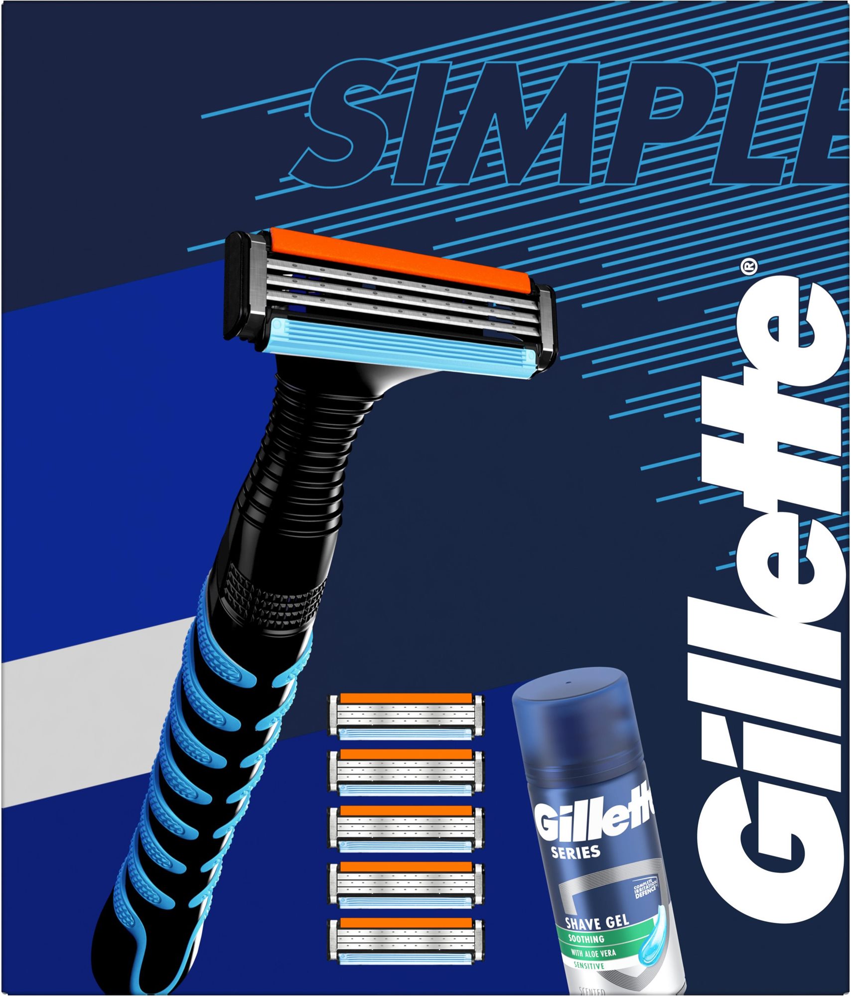 Kozmetikai ajándékcsomag GILLETTE Sensor3 Ajándékszett 75 ml