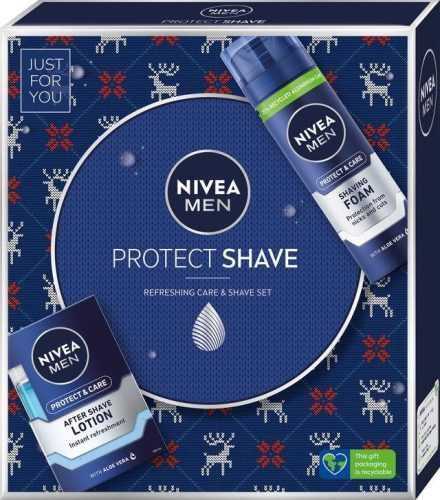 Kozmetikai ajándékcsomag NIVEA MEN Ajándékcsomag a feszülő bőr érzése nélküli borotválkozáshoz