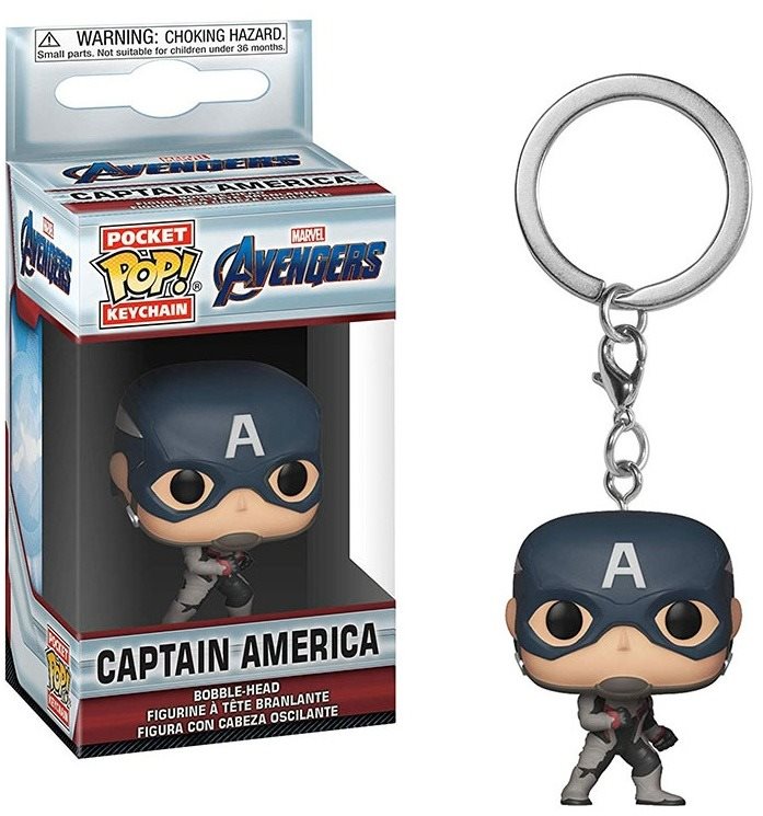 Kulcstartó Marvel Endgame - Captain America - Pocket POP!