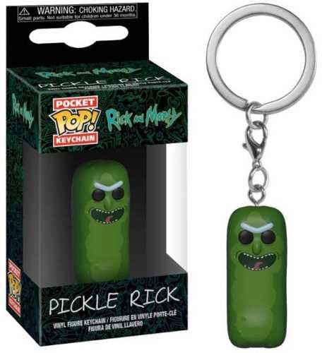 Kulcstartó Rick and Morty - Pickle Rick - Pocket POP!