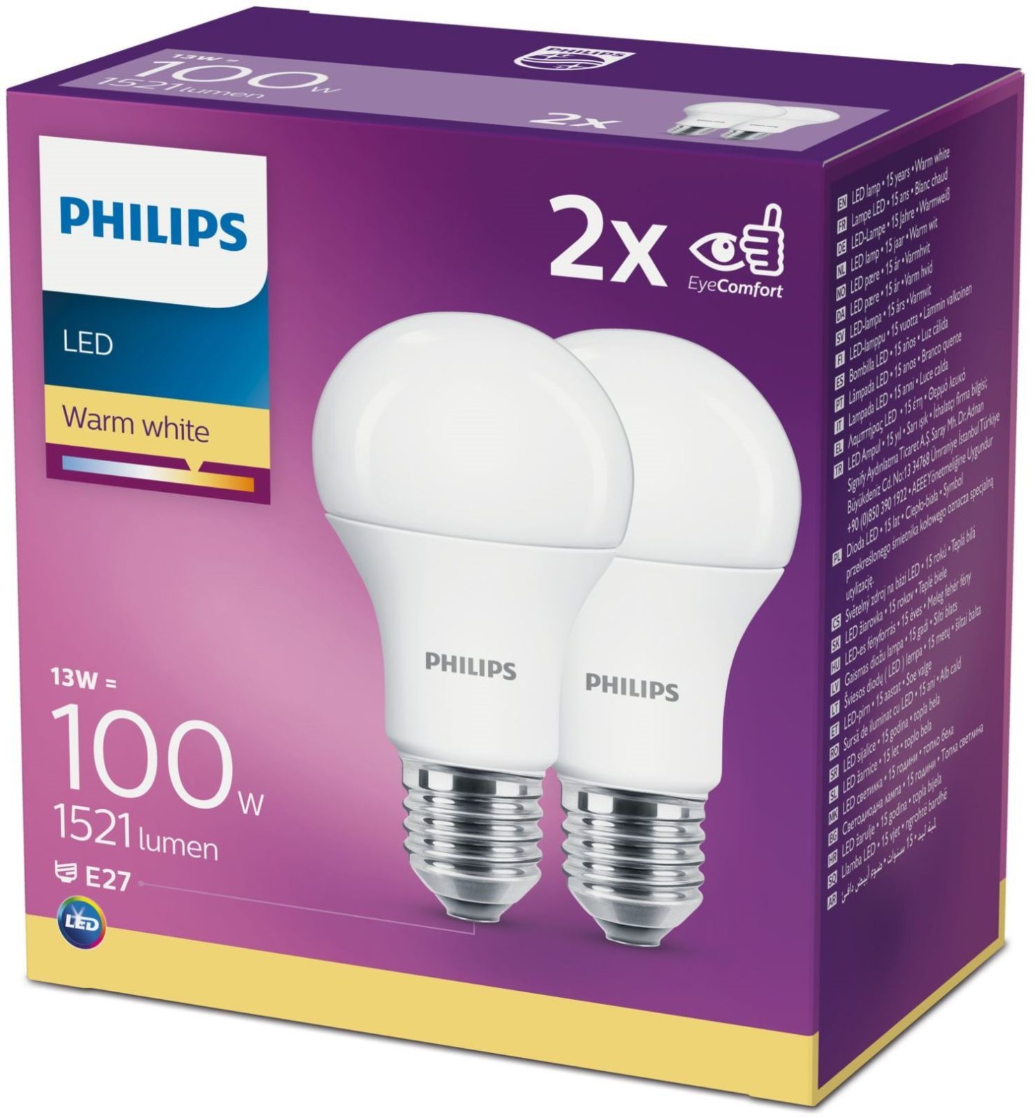 LED izzó Philips LED 13-100W