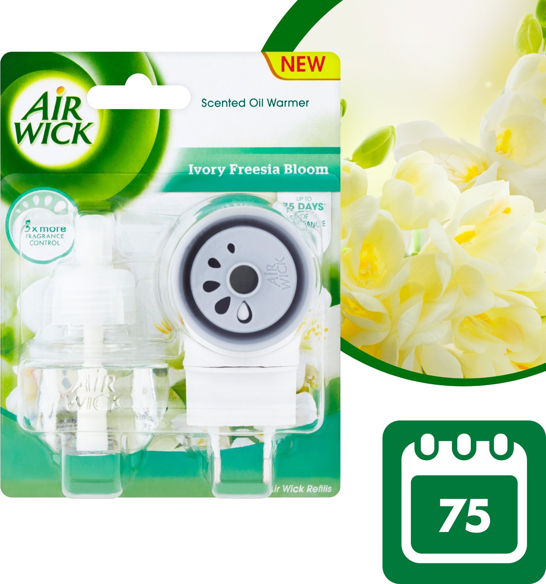 Légfrissítő AIR WICK elektromos légfrissítő - készülék és utántöltő - Fehér virágok 19 ml