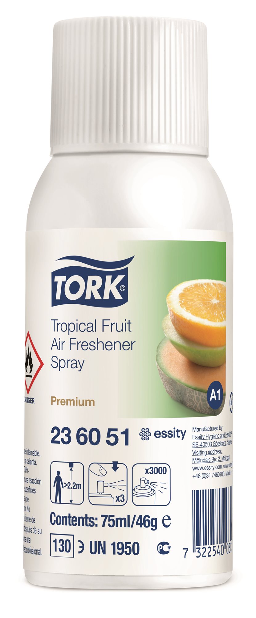 Légfrissítő TORK Air-Fresh A1 gyümölcsös illat 75 ml