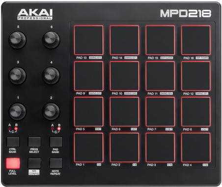MIDI kontroller AKAI Pro MPD 218