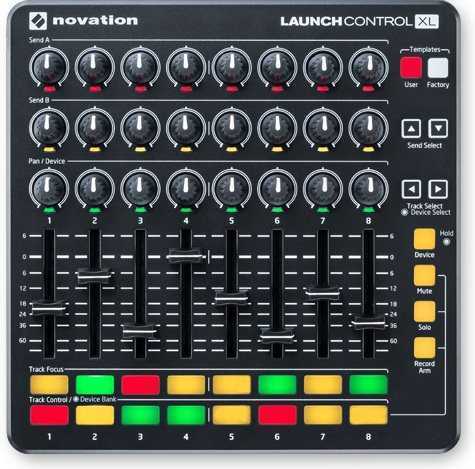 MIDI kontroller NOVATION Launch Control XL fekete