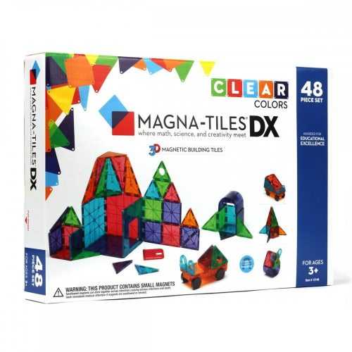 Magnetická stavebnice Magna-Tiles 48 průhledná