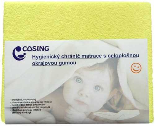 Matracvédő huzat COSING Higiénikus védőfólia membránnal 120 × 60 cm - sárga