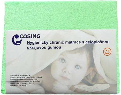 Matracvédő huzat COSING Higiénikus védőfólia membránnal 120 × 60 cm - zöld