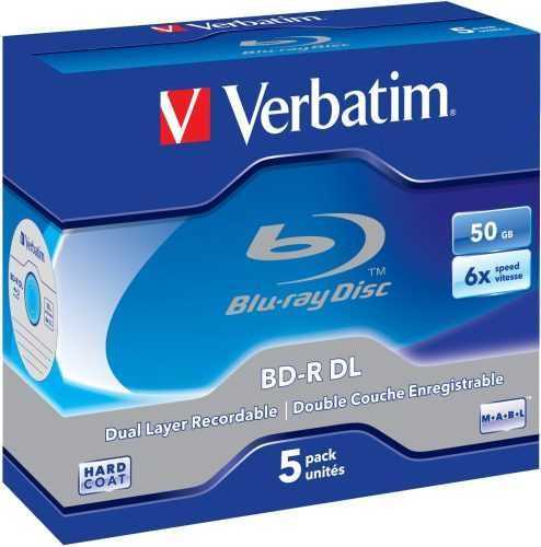 Média Verbatim BD-R 50GB Dual Layer 6x