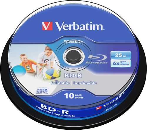 Média Verbatim BD-R SL 25GB Printable