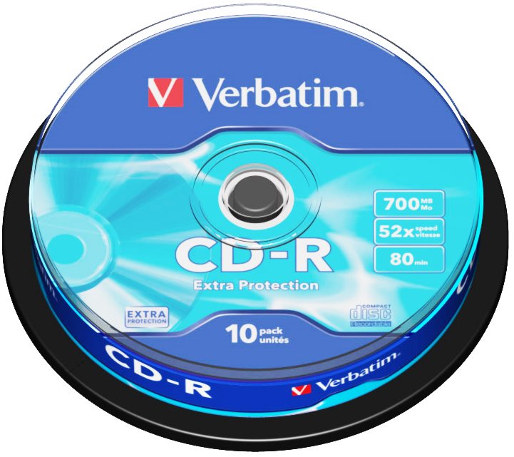 Média Verbatim CD-R DataLife Protection 52x