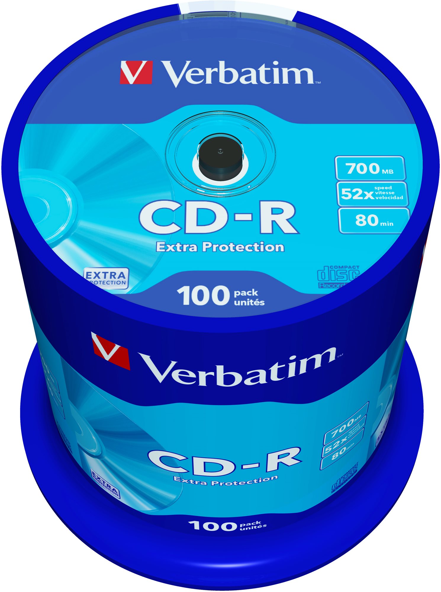 Média Verbatim CD-R DataLife Protection 52x