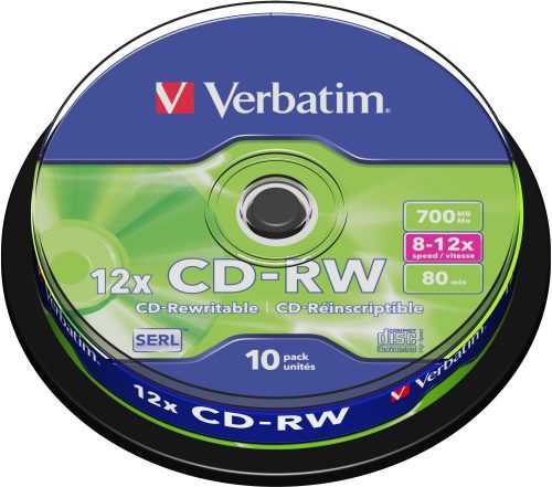 Média Verbatim CD-RW 10x