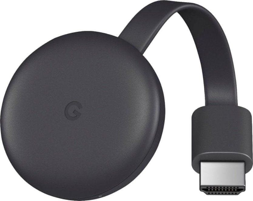 Médialejátszó Google Chromecast 3 fekete - adapter nélkül