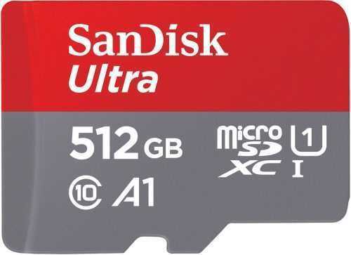 Memóriakártya SanDisk MicroSDX Ultra 512GB + SD adapter