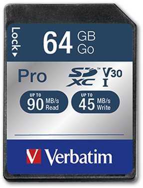 Memóriakártya VERBATIM Pro SDXC 64GB