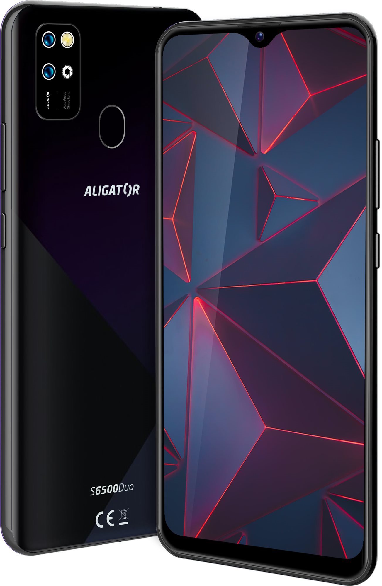 Mobiltelefon Aligator S6500 Duo Crystal 32 GB fekete