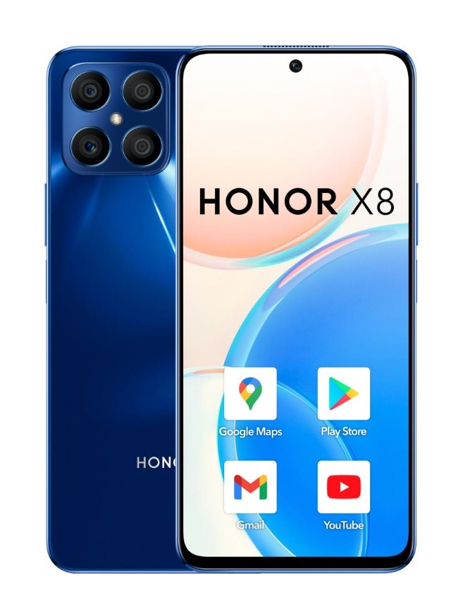 Mobiltelefon Honor X8 128GB kék