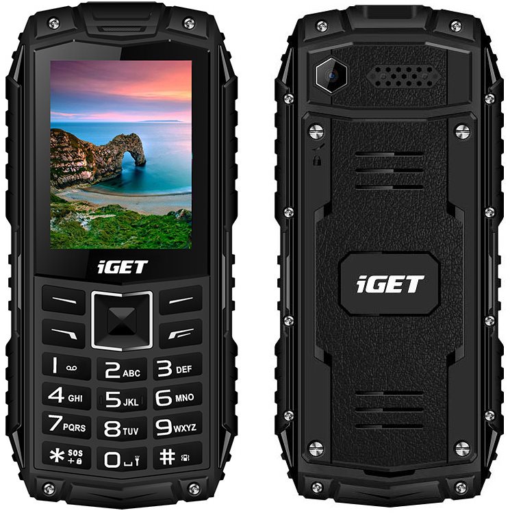 Mobiltelefon iGET Defender D10 fekete