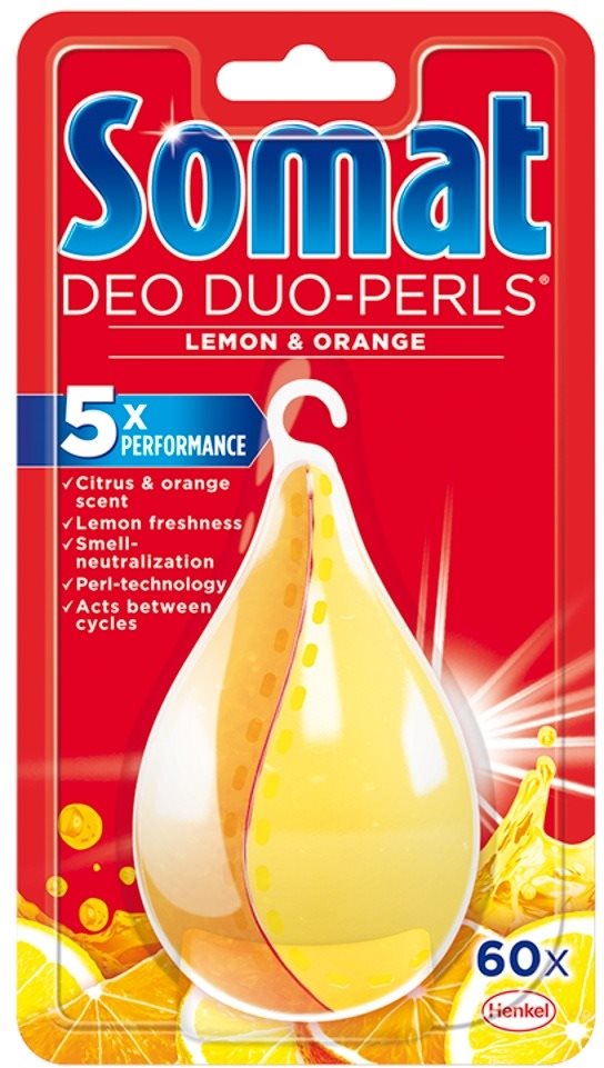 Mosogatógép illatosító Somat Deo Duo-Perls Lemon & Orange mosogatógép illatosító 60 adag