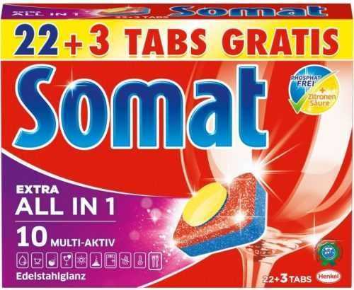 Mosogatógép tabletta SOMAT Tabs All in 1 Extra 25 db
