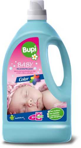 Mosógél BUPI Baby Color Folyékony mosószer 3l