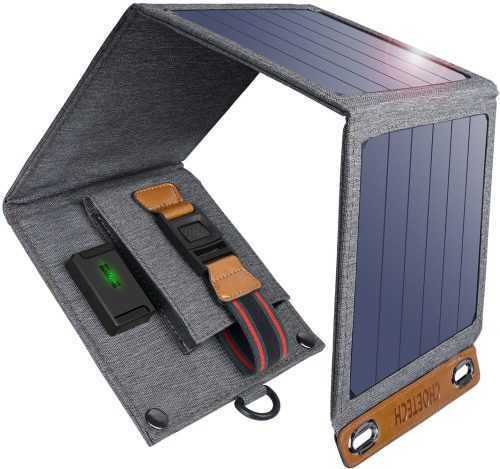 Napelem ChoeTech Foldable Solar Charger 14W Black