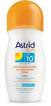 Naptej ASTRID SUN Hidratáló naptej spray SPF 10 200 ml