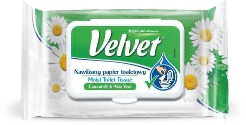 Nedves wc papír VELVET Camomile & Aloe Vera (42 db)