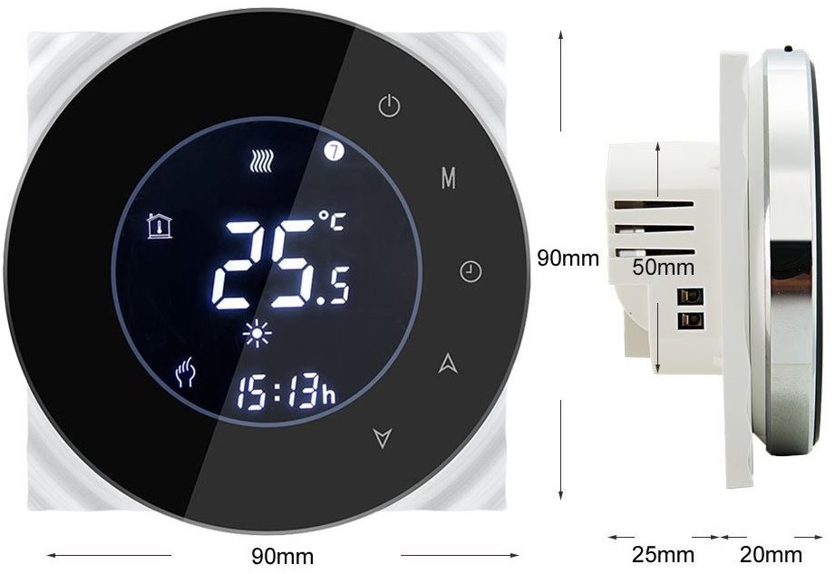 Okos termosztát iQtech SmartLife GCLW-W