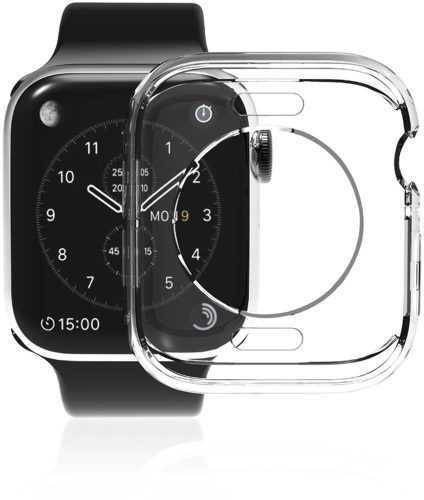 Okosóra tok AlzaGuard Crystal Clear TPU HalfCase az Apple Watch 45mm számára