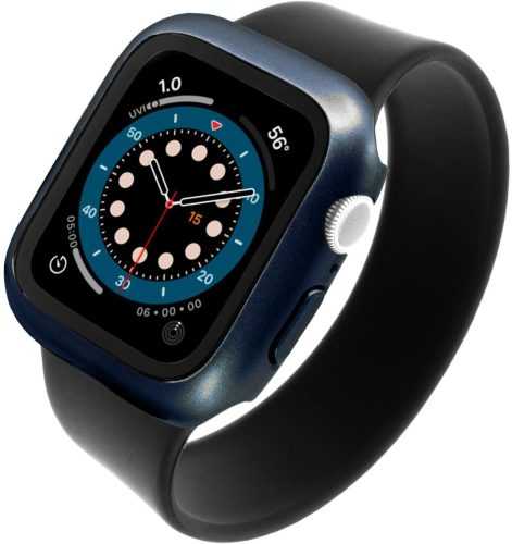 Okosóra tok FIXED Pure+ edzett üveggel a 44 mm-es Apple Watch okosórához - kék