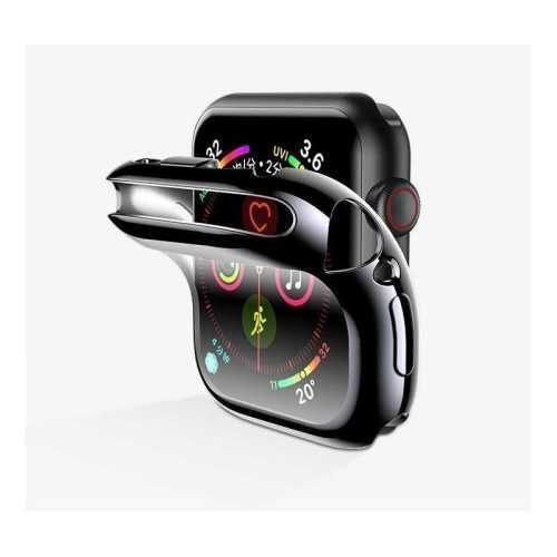 Okosóra tok USAMS US-BH485 TPU teljes védőburkolat Apple Watch 40mm-es órához fekete